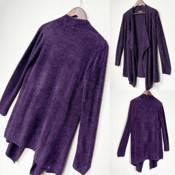 Barefoot Dreams Bamboo Cozy Chic Lite Calypso Wrap Cardigan Purple Size S/M $110 - Picture 12 of 15